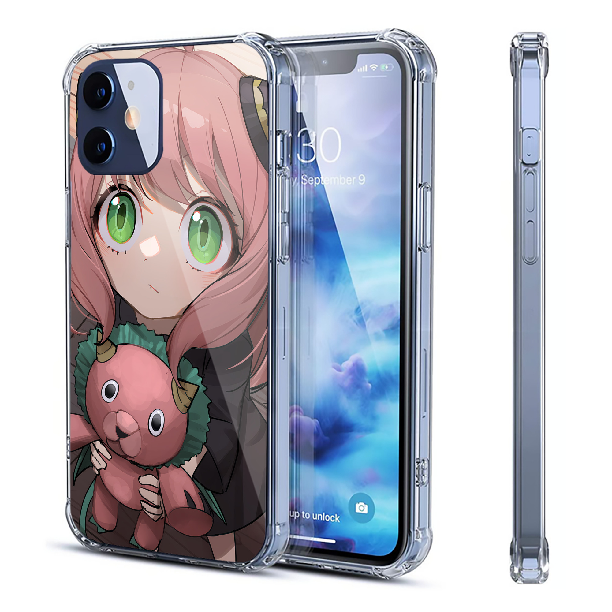 （画像用） SPY×FAMILY间谍家家酒 【iPhone 12シリーズ対応】透明スマホケース（クリアソフトケース）